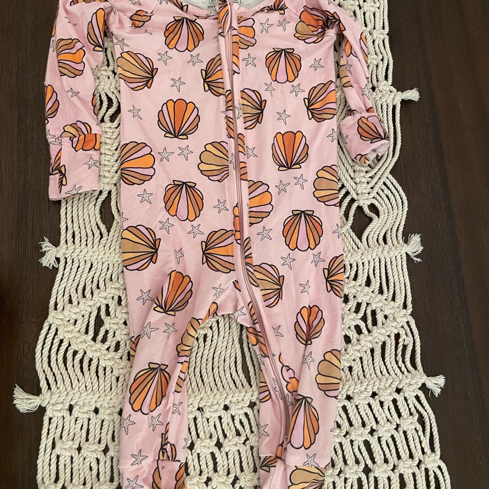Pink Seashell Kids One Piece